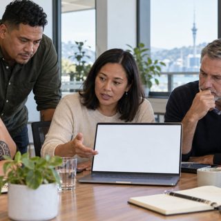 Council team in a meeting
